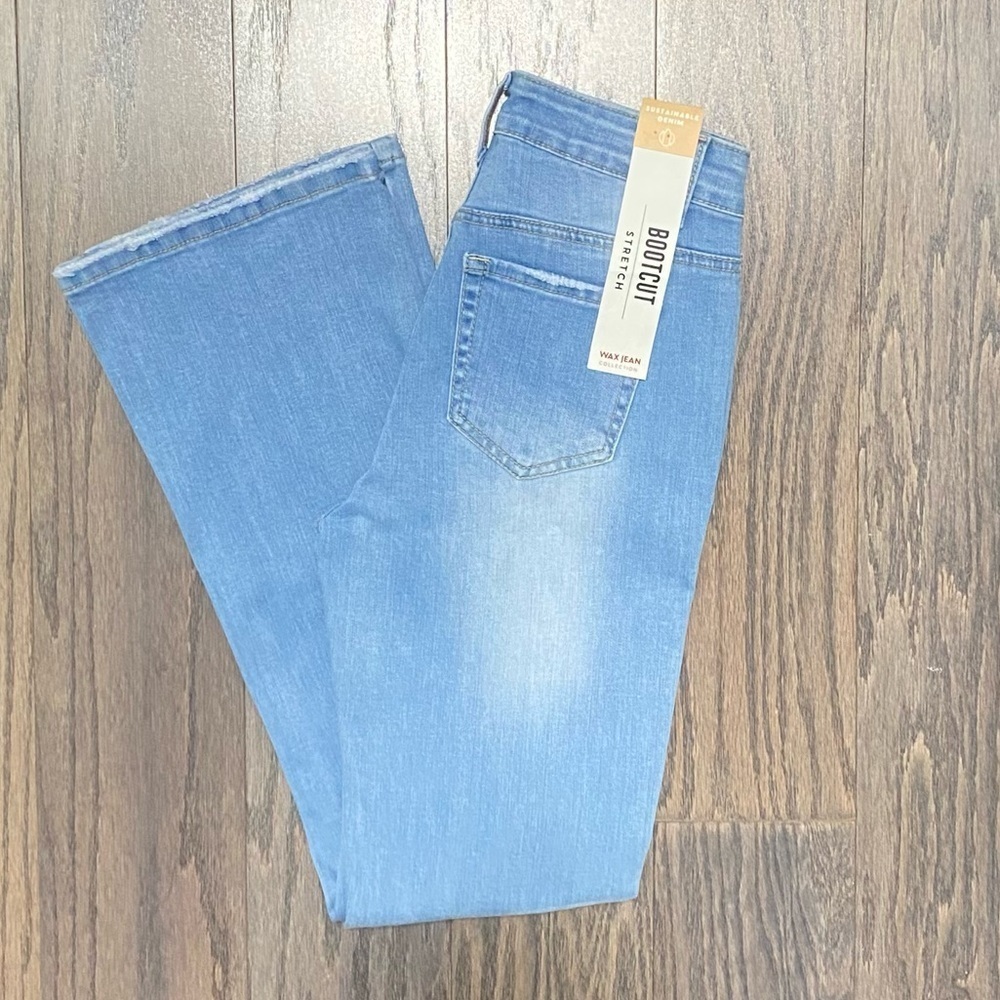 Wax Jean Light Blue Flare Jeans - Picture 7 of 11